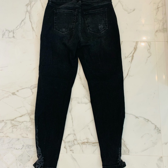 FREE PEOPLE - We the Free Skinny Ripped Black Jean - Picture 4 of 4